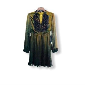 BLUSH NOIR Peasant Mini Dress SZ M